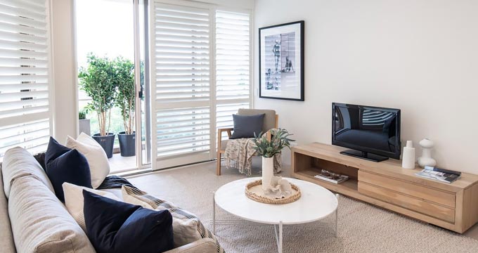 Internal photo of retirement village lounge room